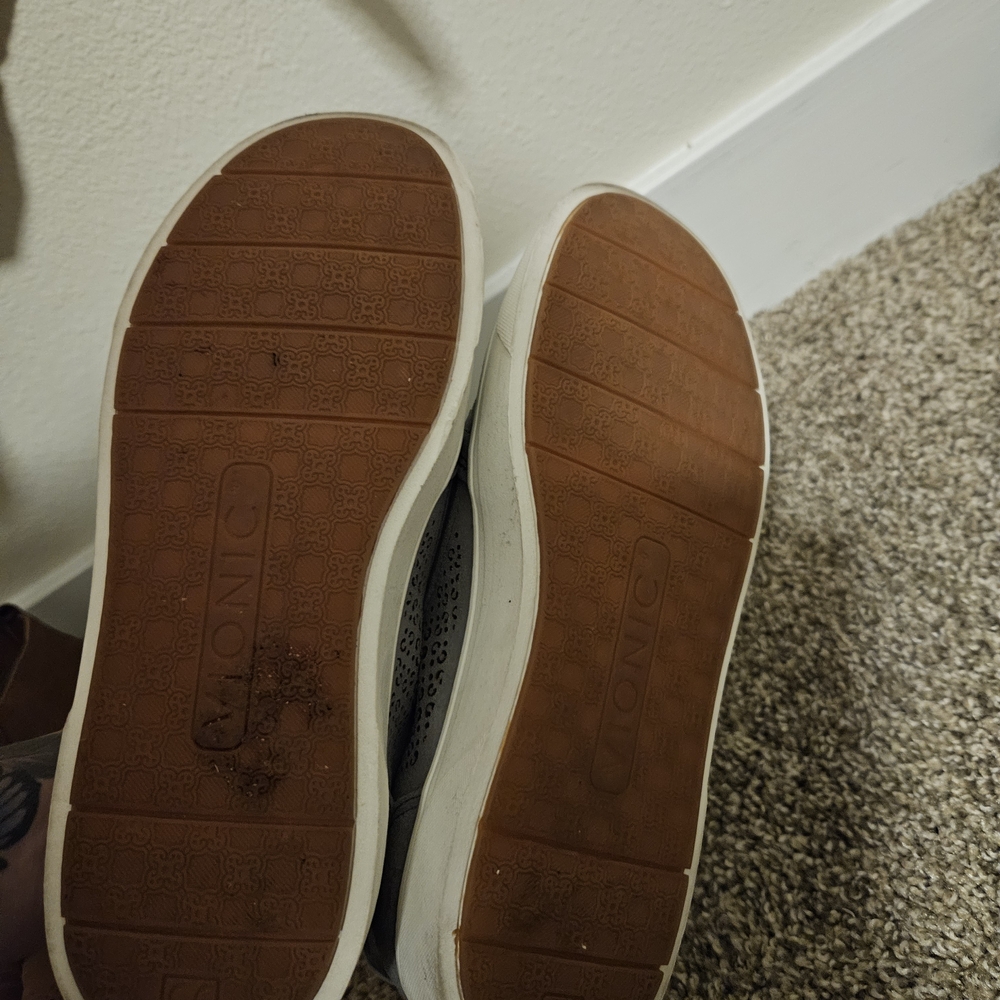 Gray Slip-On Sneakers with Perforated Design - Picture 4 of 4
